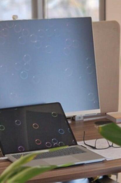 Flexdesk screen of our Workation office in Larnaca, Cyprus (Zypern)